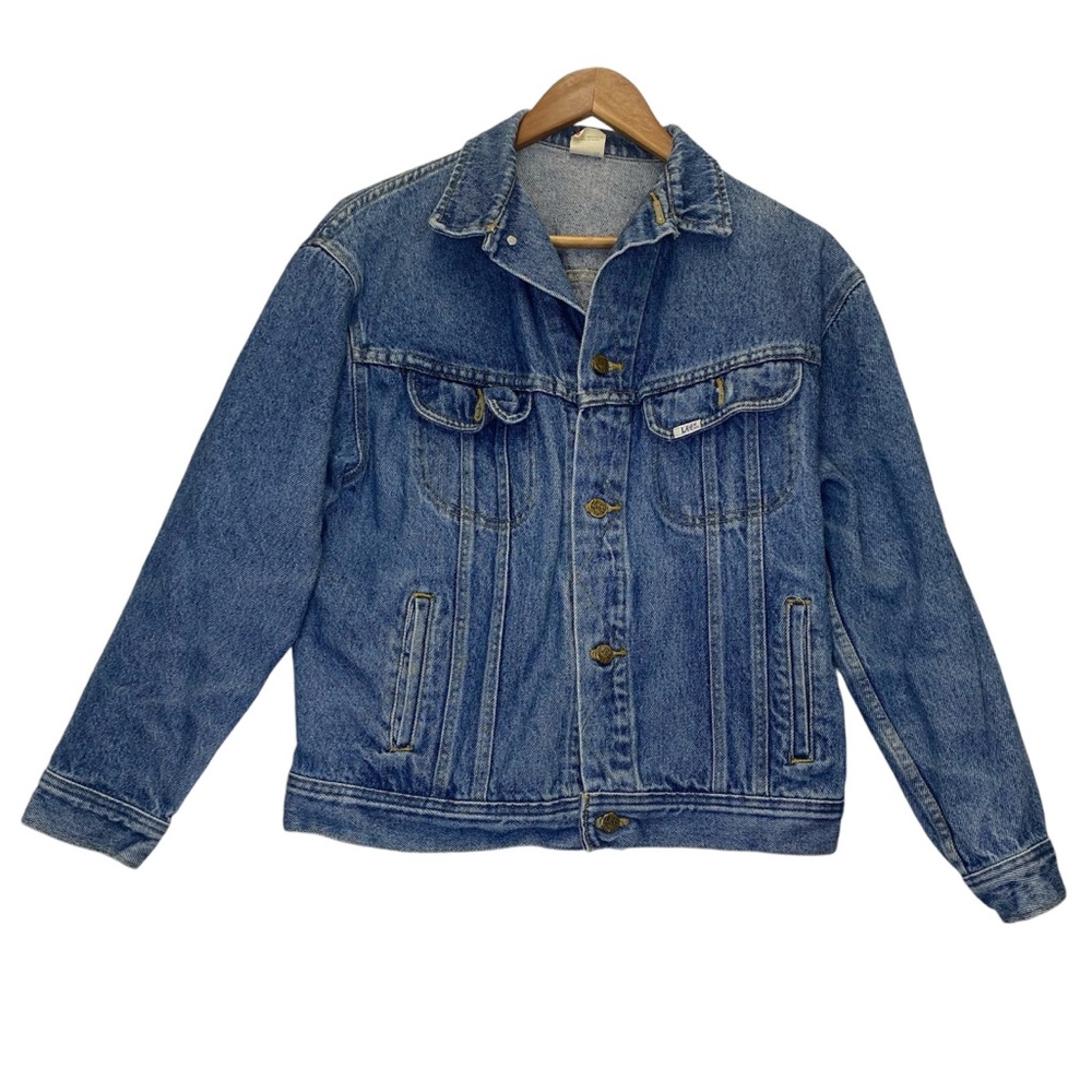 Lee Vintage Blue Denim Button Up Jacket from 80s/90s